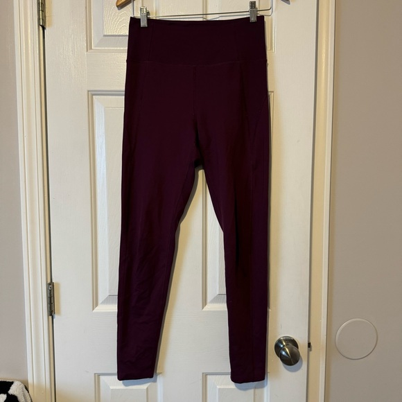 girlfriend collective Pants - Girlfriend Collective High-Waisted Leggings | Size Medium | Burgundy | 0315